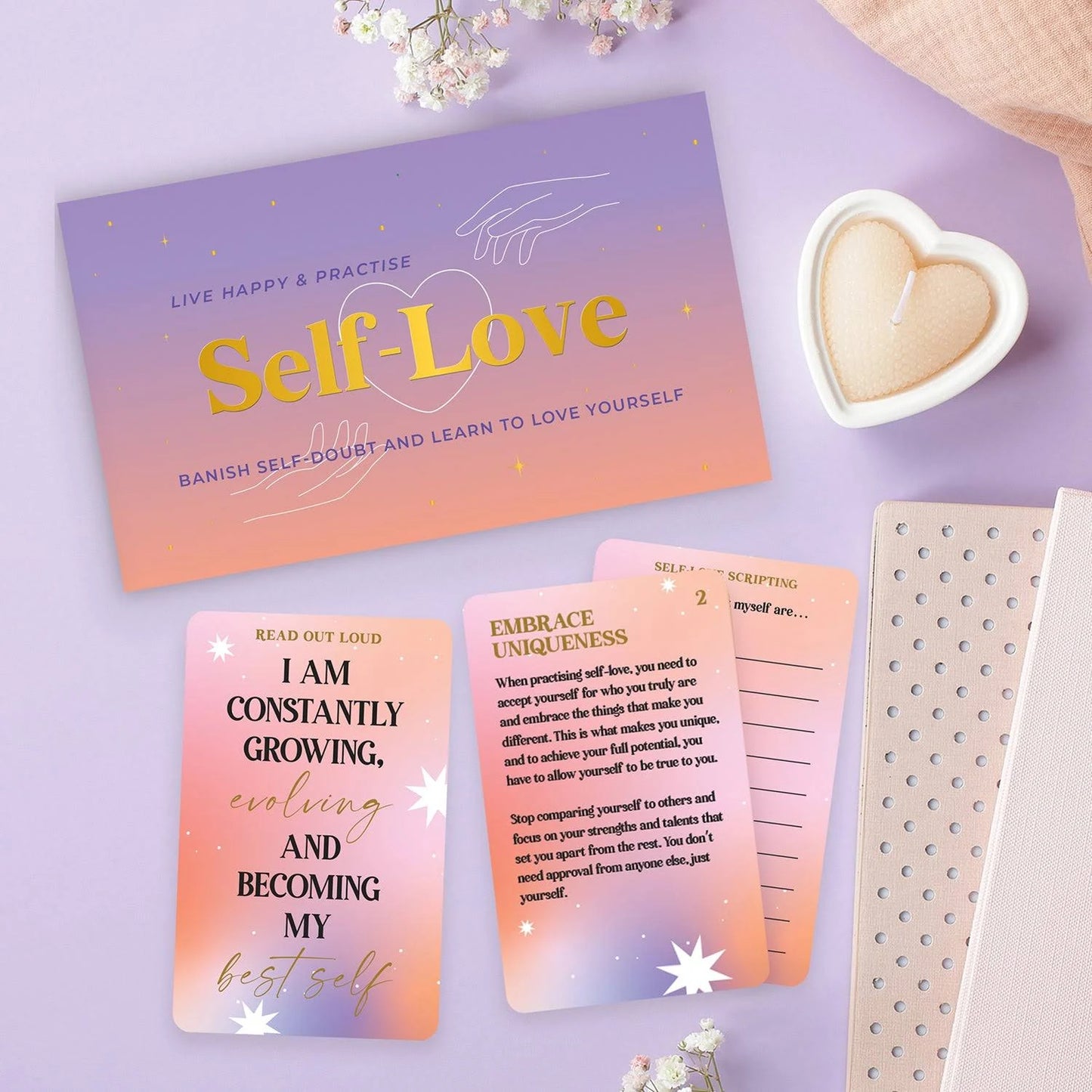 SELF LOVE CARDS | SET OF 100