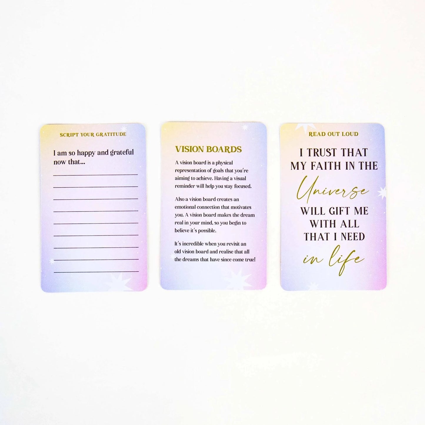 MANIFEST CARDS | SET OF 100